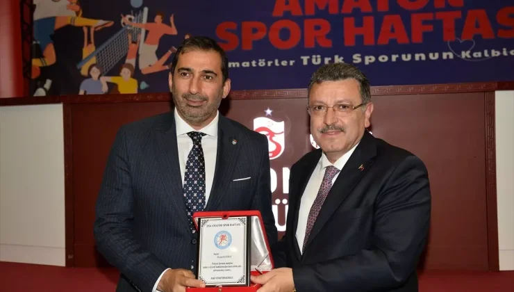 Trabzon’da Amatör Spor Haftası’nda Ödül Töreni Düzenlendi